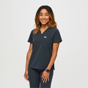 Figs Catarina Dark Harbor Scrub Top